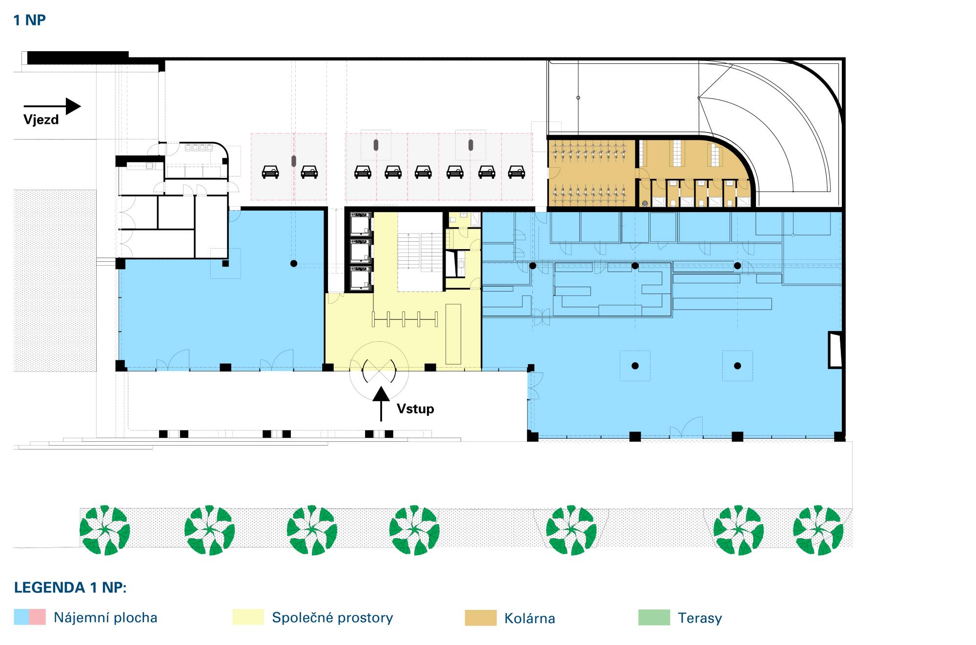 Plán prvního podzemního patra