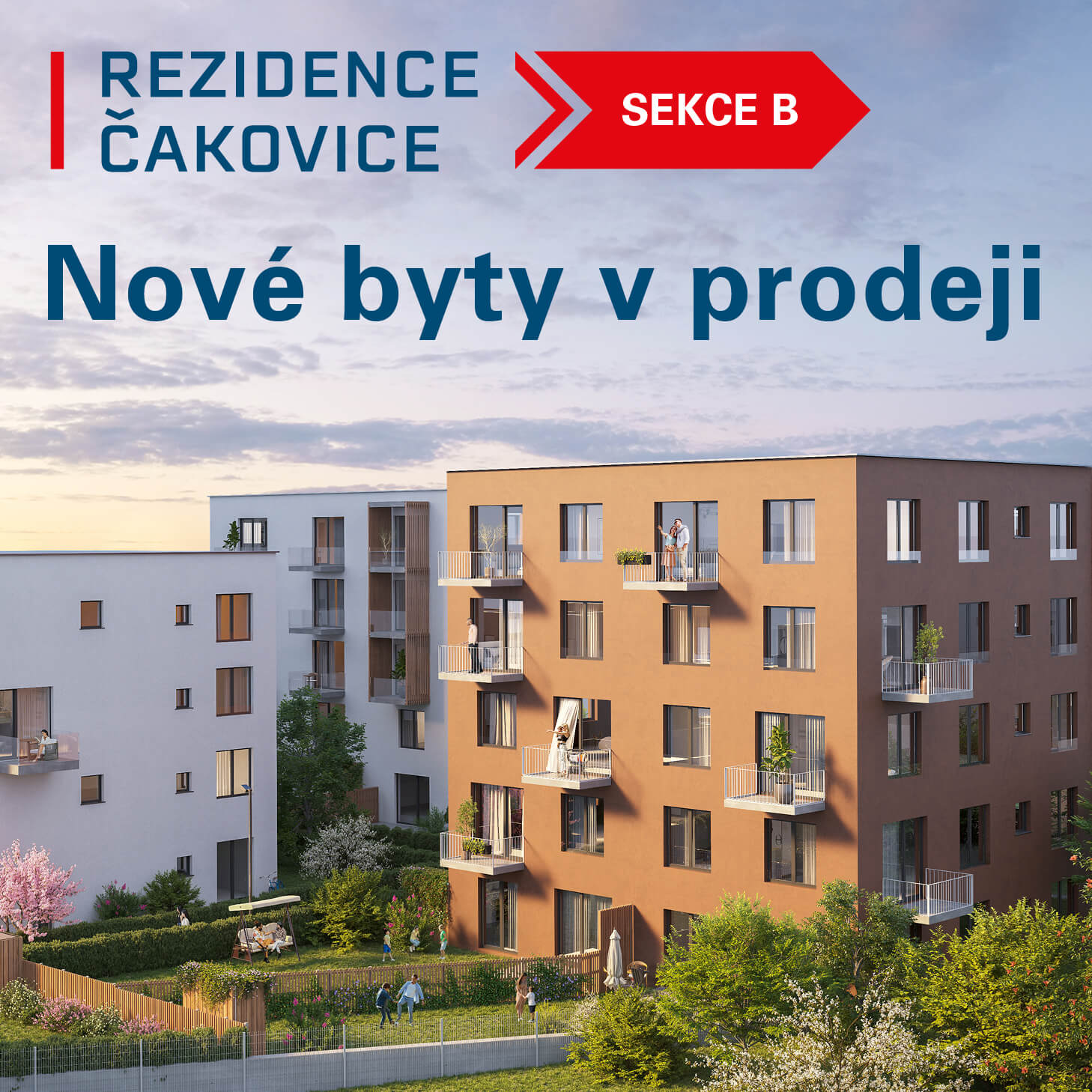 Rezidence Čakovice Sekce B - Nové byty v prodeji